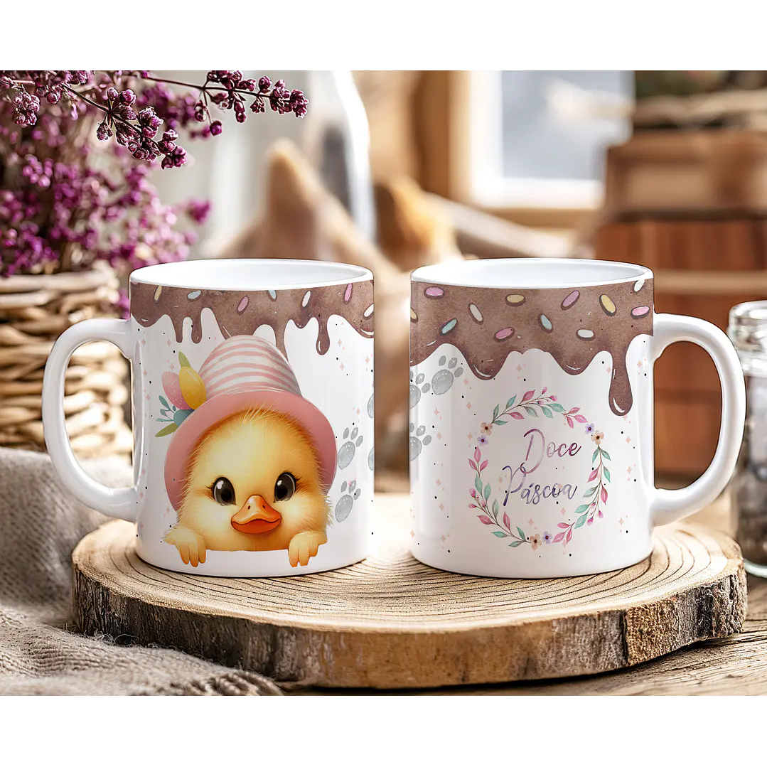 10 Artes para Caneca Doce Páscoa Arquivo Editável 5