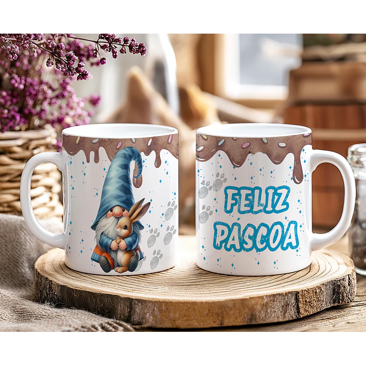 10 Artes para Caneca Doce Páscoa Arquivo Editável 9