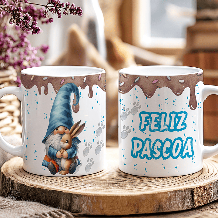 10 Artes para Caneca Doce Páscoa Arquivo Editável 9