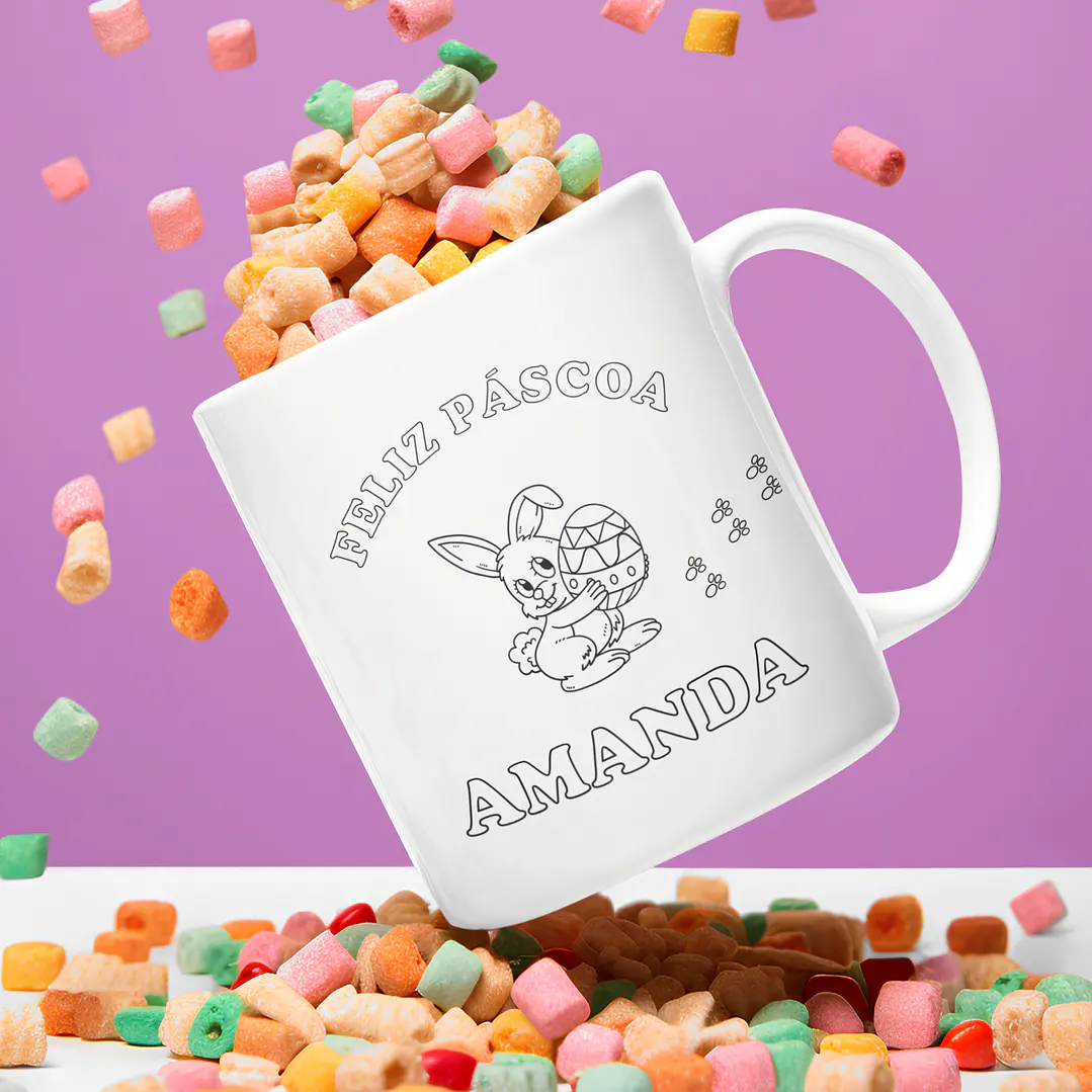 11 Artes para Caneca Páscoa Arquivo em Pdf Editável  4