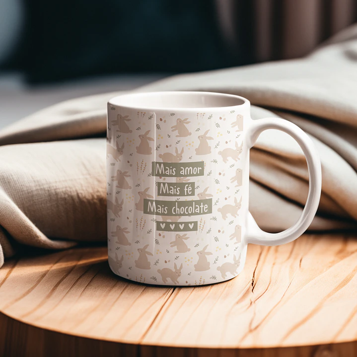 11 Artes para Caneca Páscoa Arquivo em Pdf Editável  6
