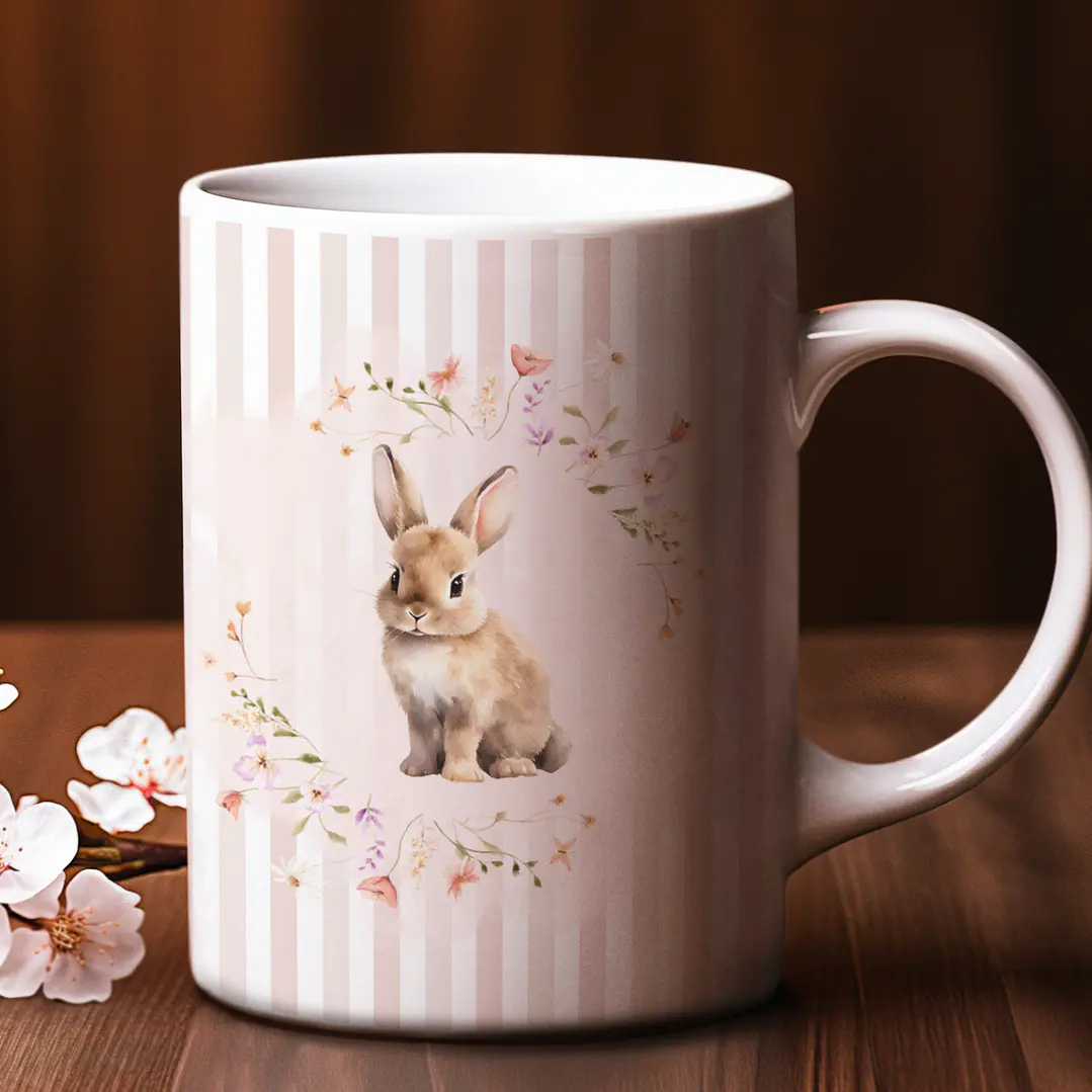11 Artes para Caneca Páscoa Arquivo em Pdf Editável  7