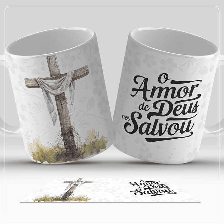 17 Artes para Caneca Páscoa Cristã Arquivo em Jpg 9