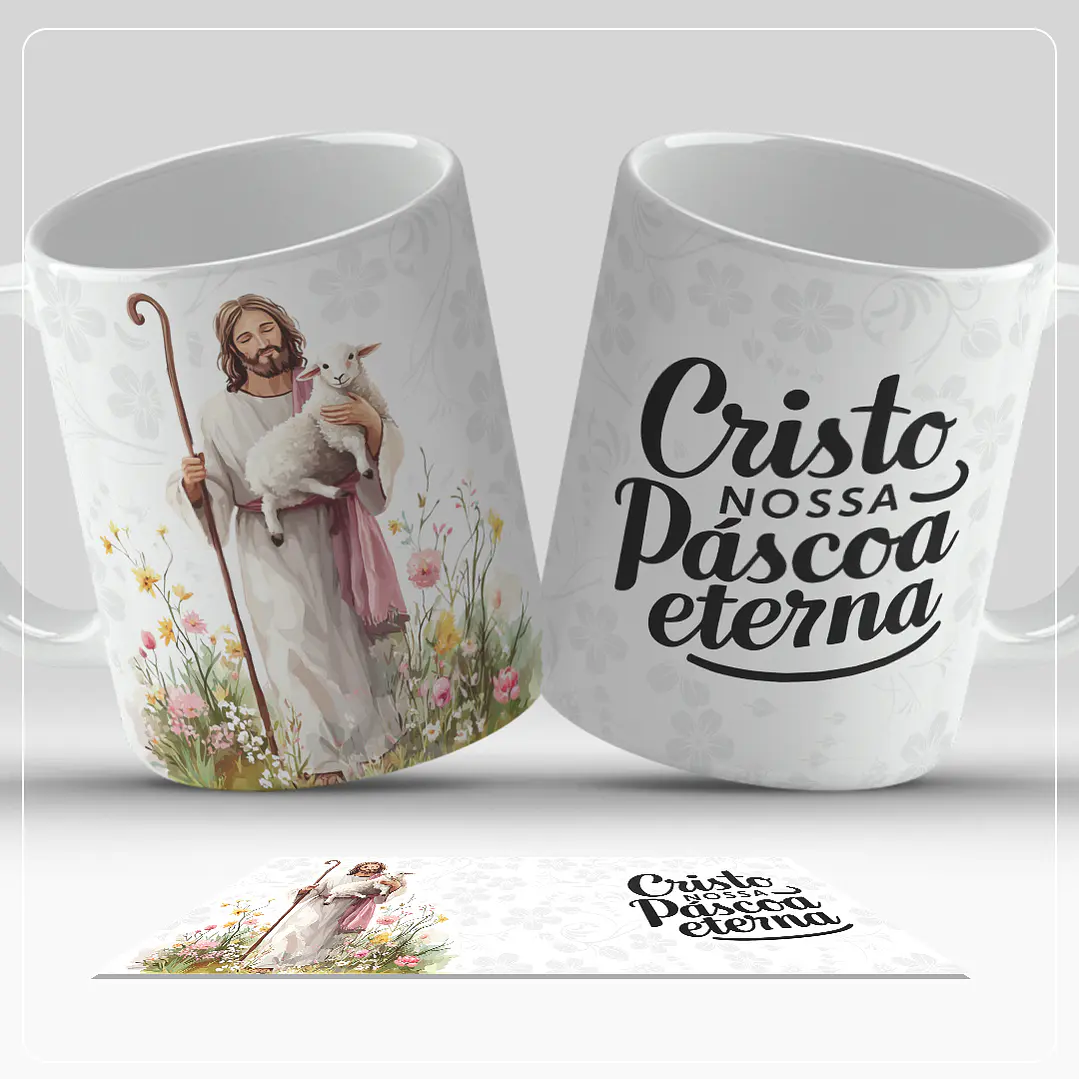 17 Artes para Caneca Páscoa Cristã Arquivo em Jpg 16