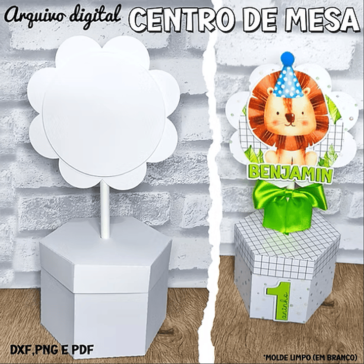 Arquivo de Corte Mesa de Centro de Mesa Festa em Pdf  1