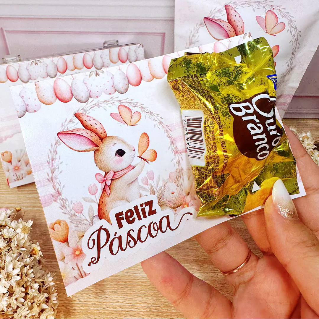 Arquivo de Corte Mimos Páscoa Clean Coelhinhos em Pdf  5