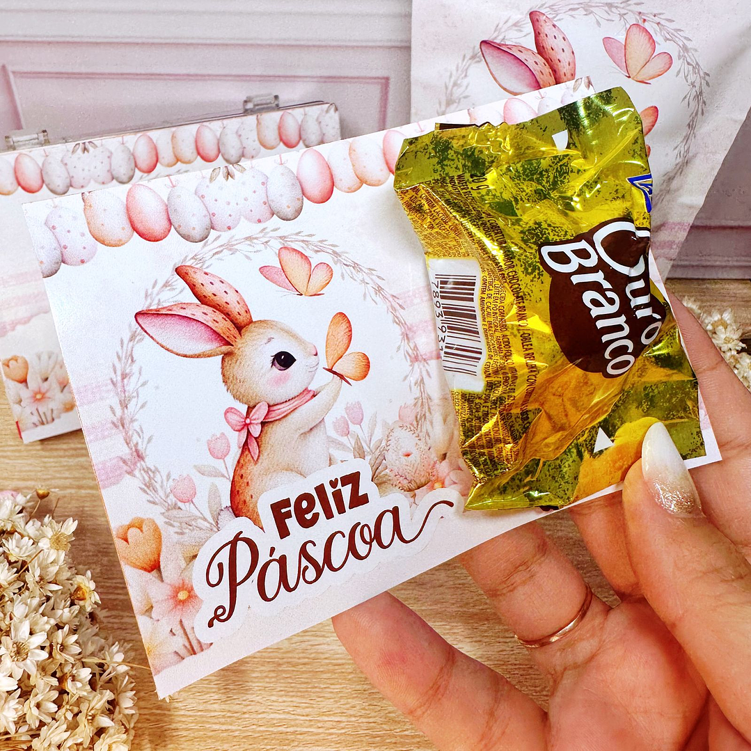 Arquivo de Corte Mimos Páscoa Clean Coelhinhos em Pdf  5