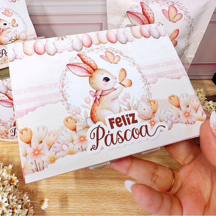 Arquivo de Corte Mimos Páscoa Clean Coelhinhos em Pdf  8