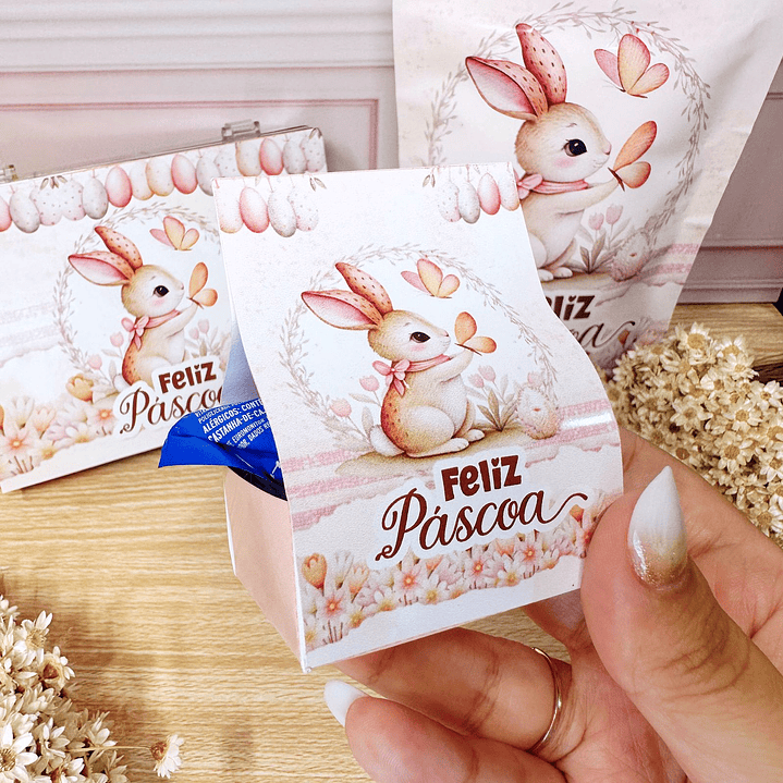 Arquivo de Corte Mimos Páscoa Clean Coelhinhos em Pdf  10