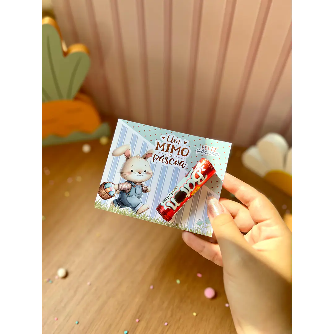 Card Versáril Cartão Páscoa Coelhinhos – Arquivo de Corte em PNG e PDF para Baixar 1