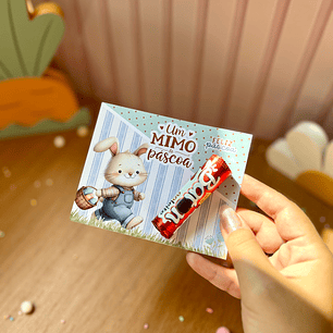 Card Versáril Cartão Páscoa Coelhinhos – Arquivo de Corte em PNG e PDF para Baixar