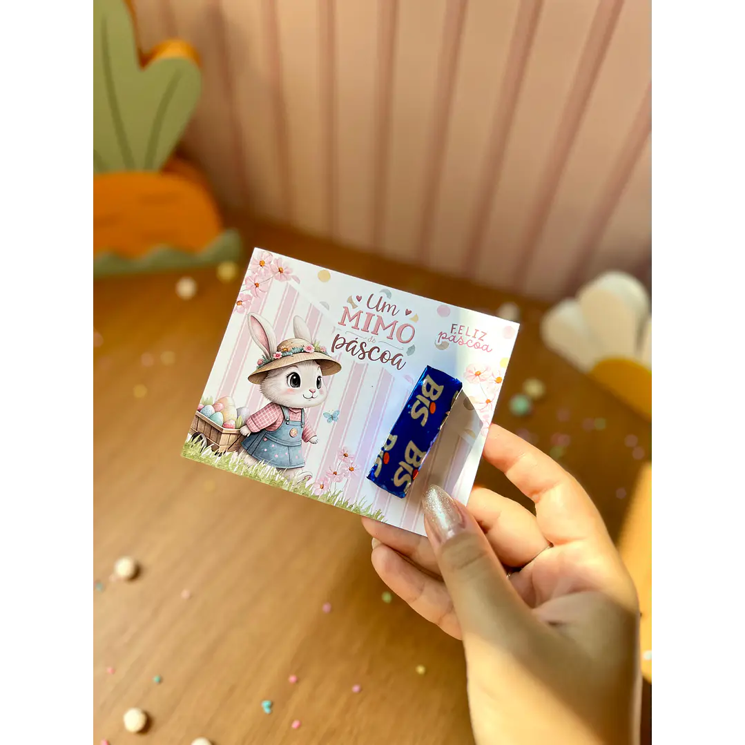 Card Versáril Cartão Páscoa Coelhinhos – Arquivo de Corte em PNG e PDF para Baixar 2