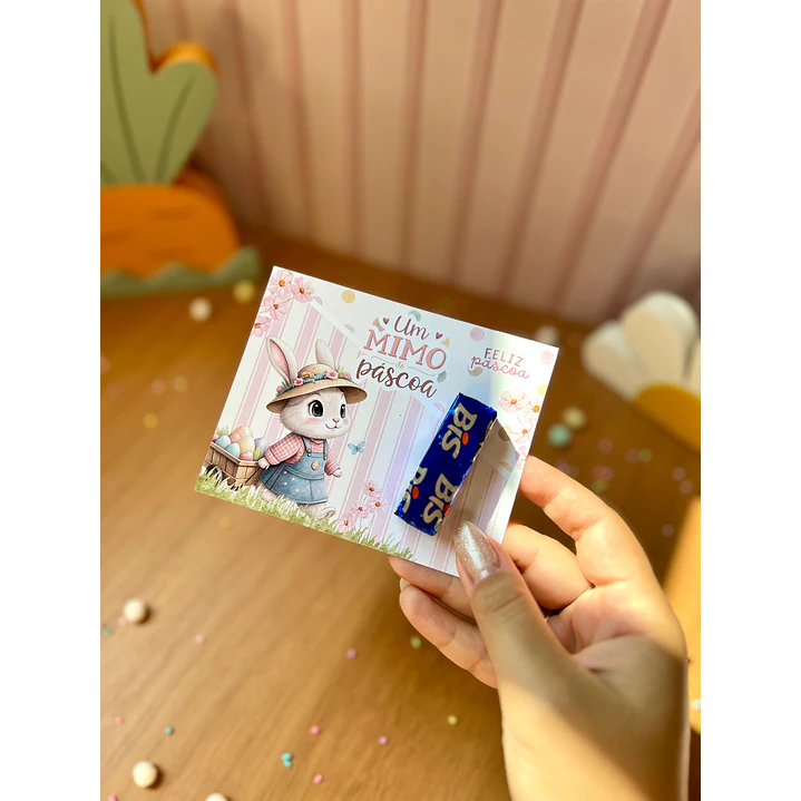 Card Versáril Cartão Páscoa Coelhinhos – Arquivo de Corte em PNG e PDF para Baixar 2