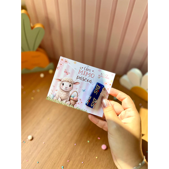 Card Versáril Cartão Páscoa Coelhinhos – Arquivo de Corte em PNG e PDF para Baixar 3