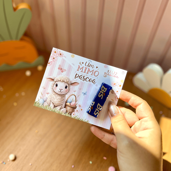 Card Versáril Cartão Páscoa Coelhinhos – Arquivo de Corte em PNG e PDF para Baixar 3