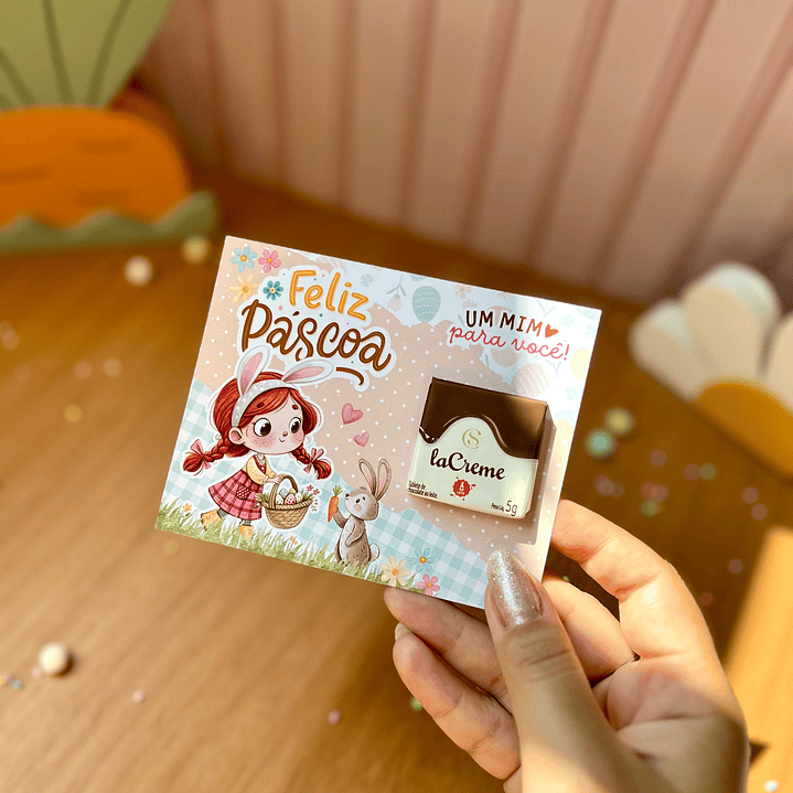 Card Versáril Cartão Páscoa Coelhinhos – Arquivo de Corte em PNG e PDF para Baixar 5