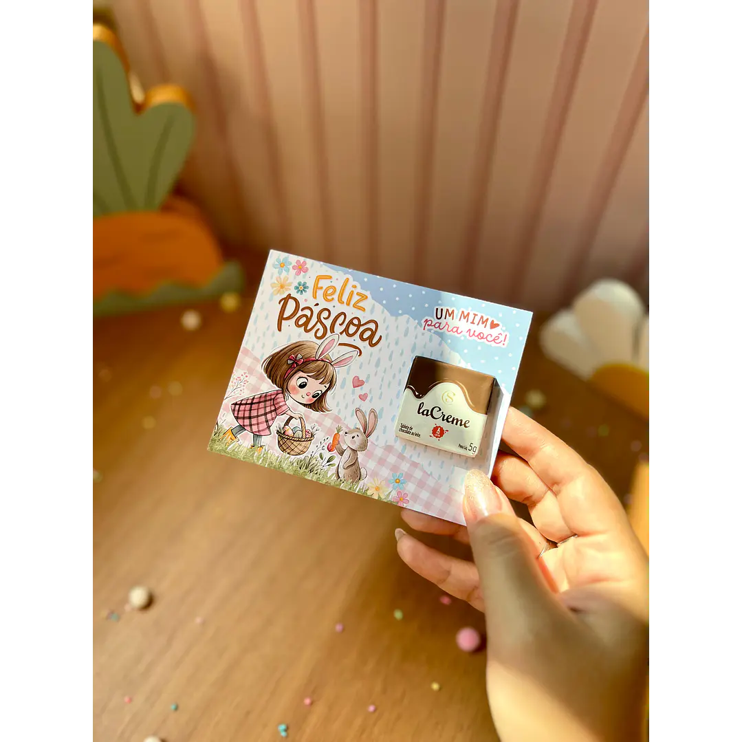 Card Versáril Cartão Páscoa Coelhinhos – Arquivo de Corte em PNG e PDF para Baixar 6