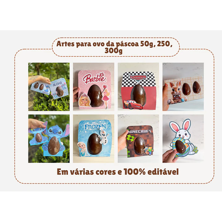 Arquivos Ovos de Páscoa Personagens e Mimos Arquivo Editável Canva 7