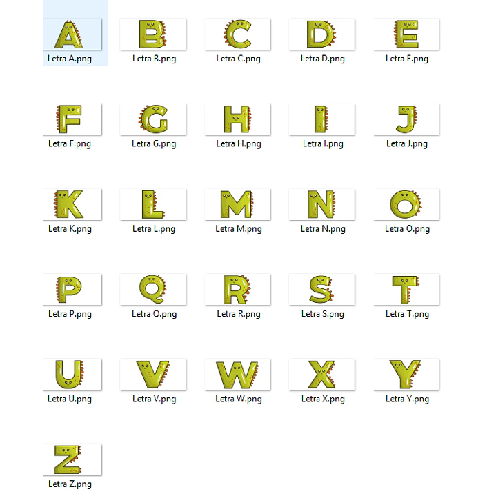 Kit Digital Alfabeto Dinossauro Arquivos Sem Fundo Png  4