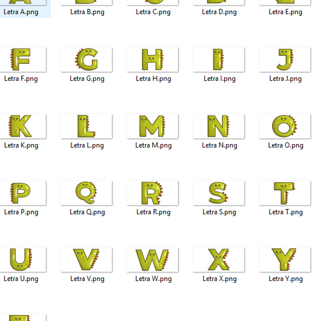 Kit Digital Alfabeto Dinossauro Arquivos Sem Fundo Png  4