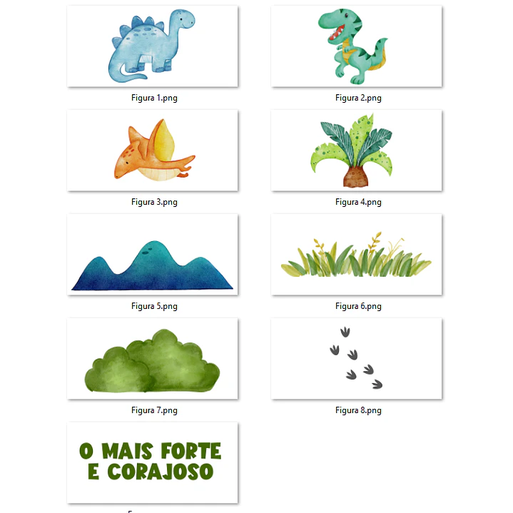 Kit Digital Alfabeto Dinossauro Arquivos Sem Fundo Png  5