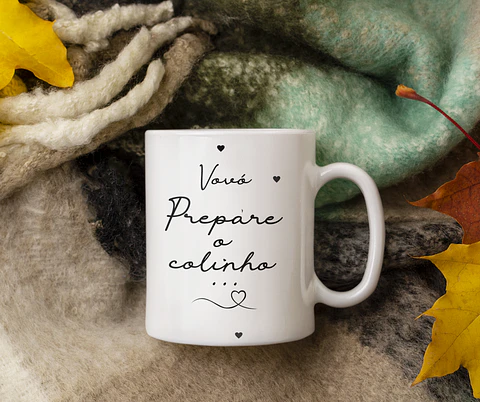 Arte Caneca Prepare o colinho estou chegando Revelação Gravidez Arquivo em Jpg 