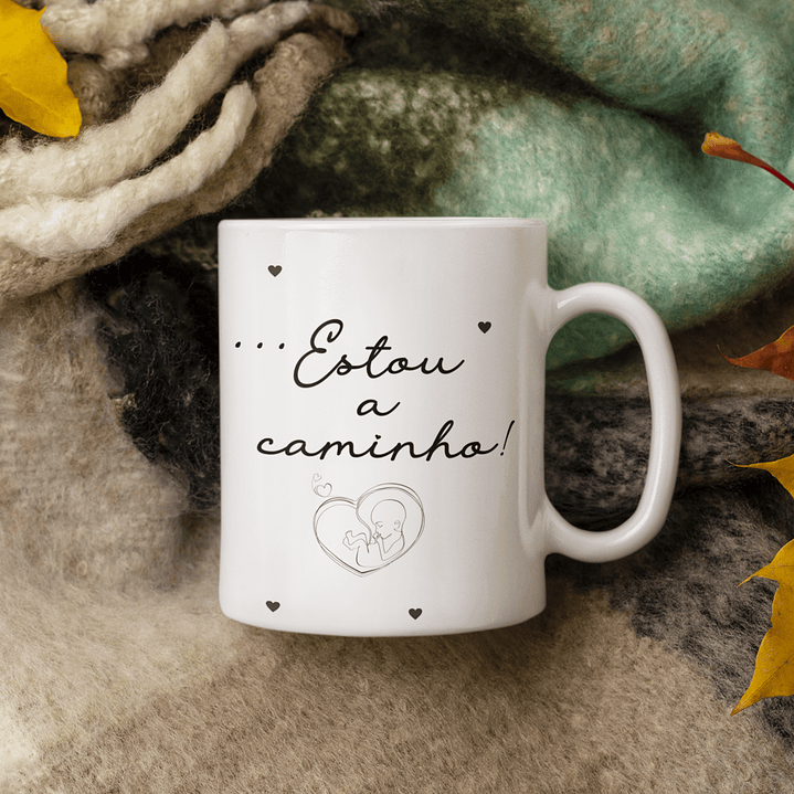 Arte Caneca Prepare o colinho estou chegando Revelação Gravidez Arquivo em Jpg  2