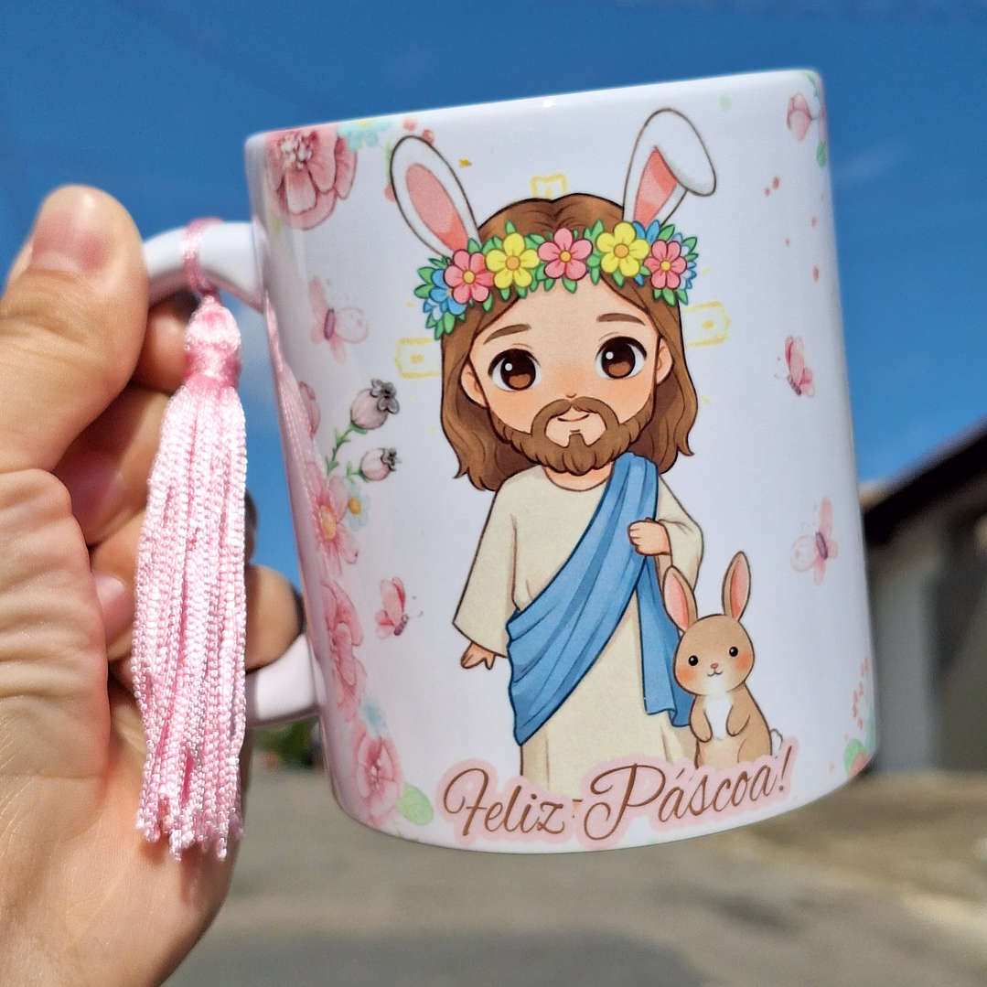 5 Artes para Caneca A verdadeira Páscoa Jesus Arquivo em Jpg 4
