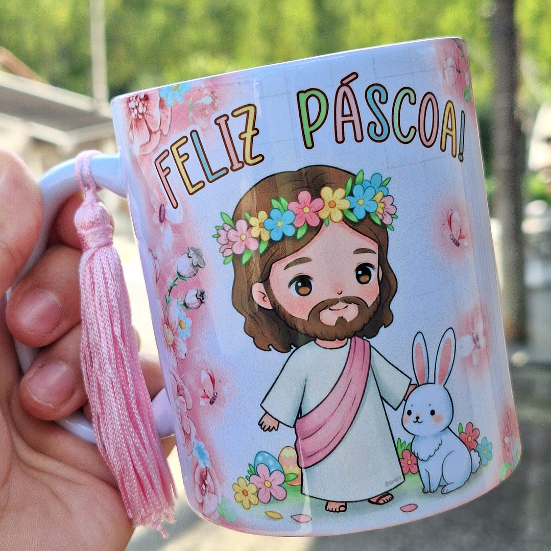 5 Artes para Caneca A verdadeira Páscoa Jesus Arquivo em Jpg 6