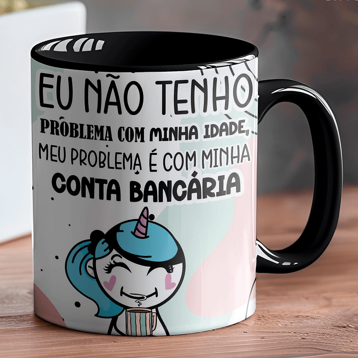 5 Artes para Caneca Frases 40 Anos meme Arquivo Editável 3