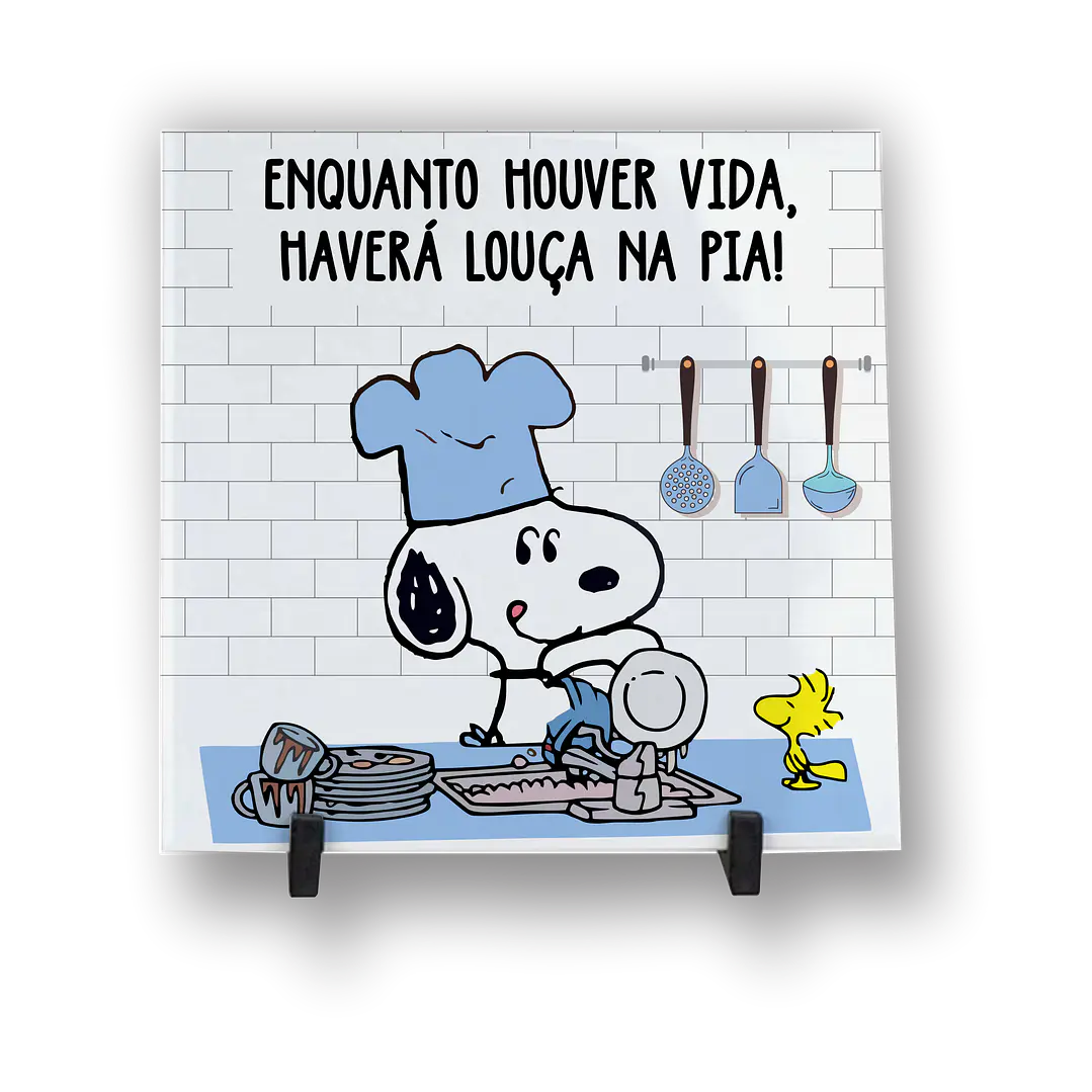 6 Artes para Azulejo Snoopy Arquivo em Jpg  5