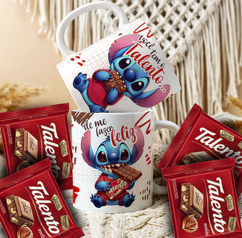 14 Artes para Caneca Páscoa Stitch Arquivo Editável