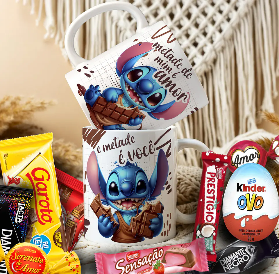 14 Artes para Caneca Páscoa Stitch Arquivo Editável 5