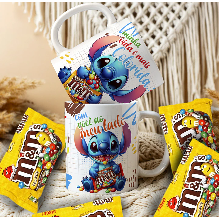 14 Artes para Caneca Páscoa Stitch Arquivo Editável 8