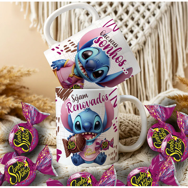 14 Artes para Caneca Páscoa Stitch Arquivo Editável 10