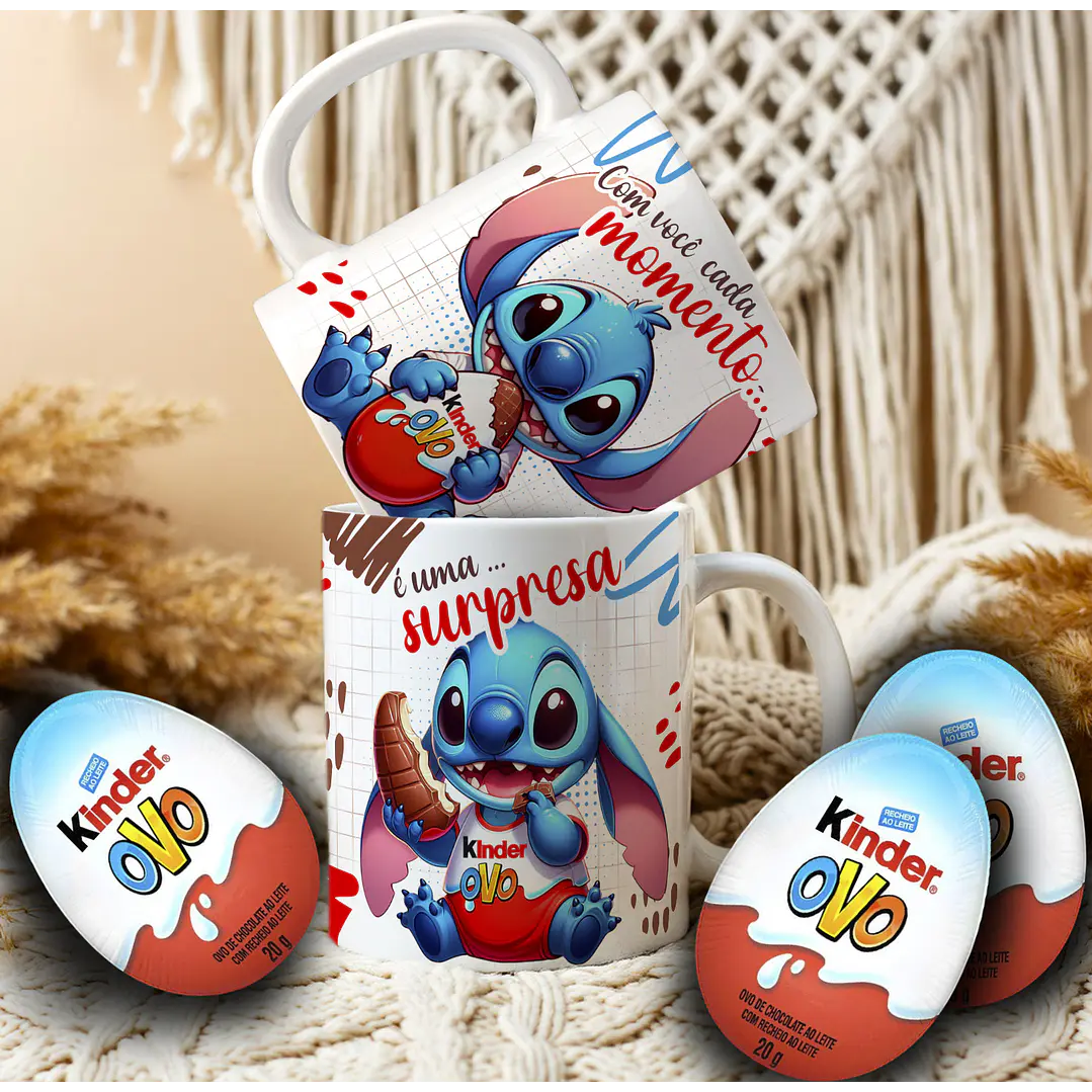 14 Artes para Caneca Páscoa Stitch Arquivo Editável 12