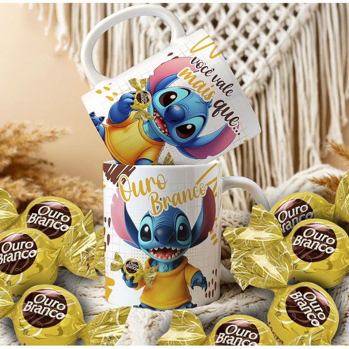 14 Artes para Caneca Páscoa Stitch Arquivo Editável 14