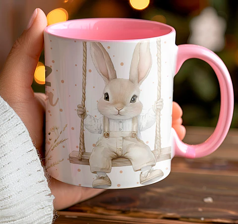 10 Artes para Caneca Páscoa Vintage Arquivo Editável