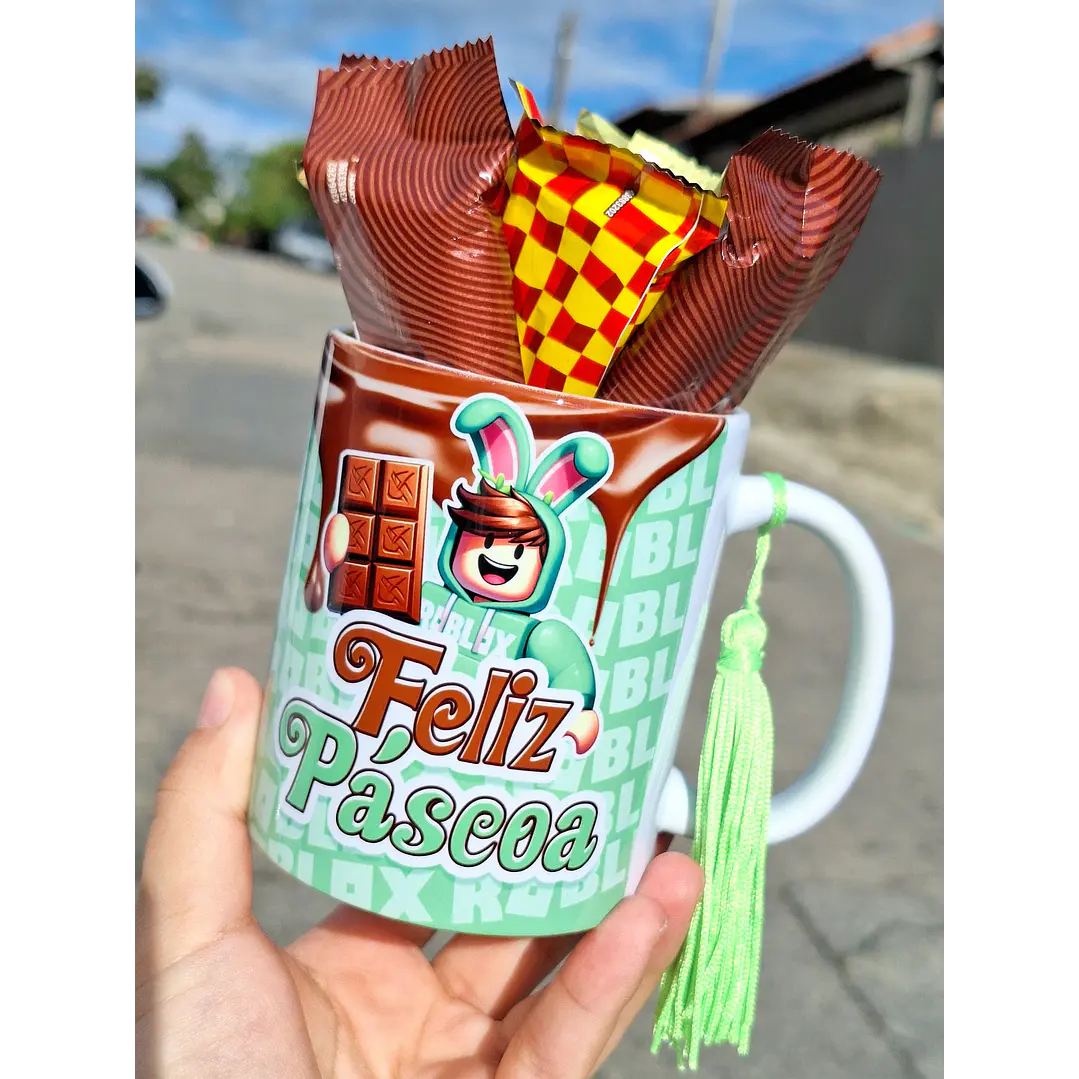 10 Artes para Caneca Páscoa Roblox Arquivo em Jpg 11