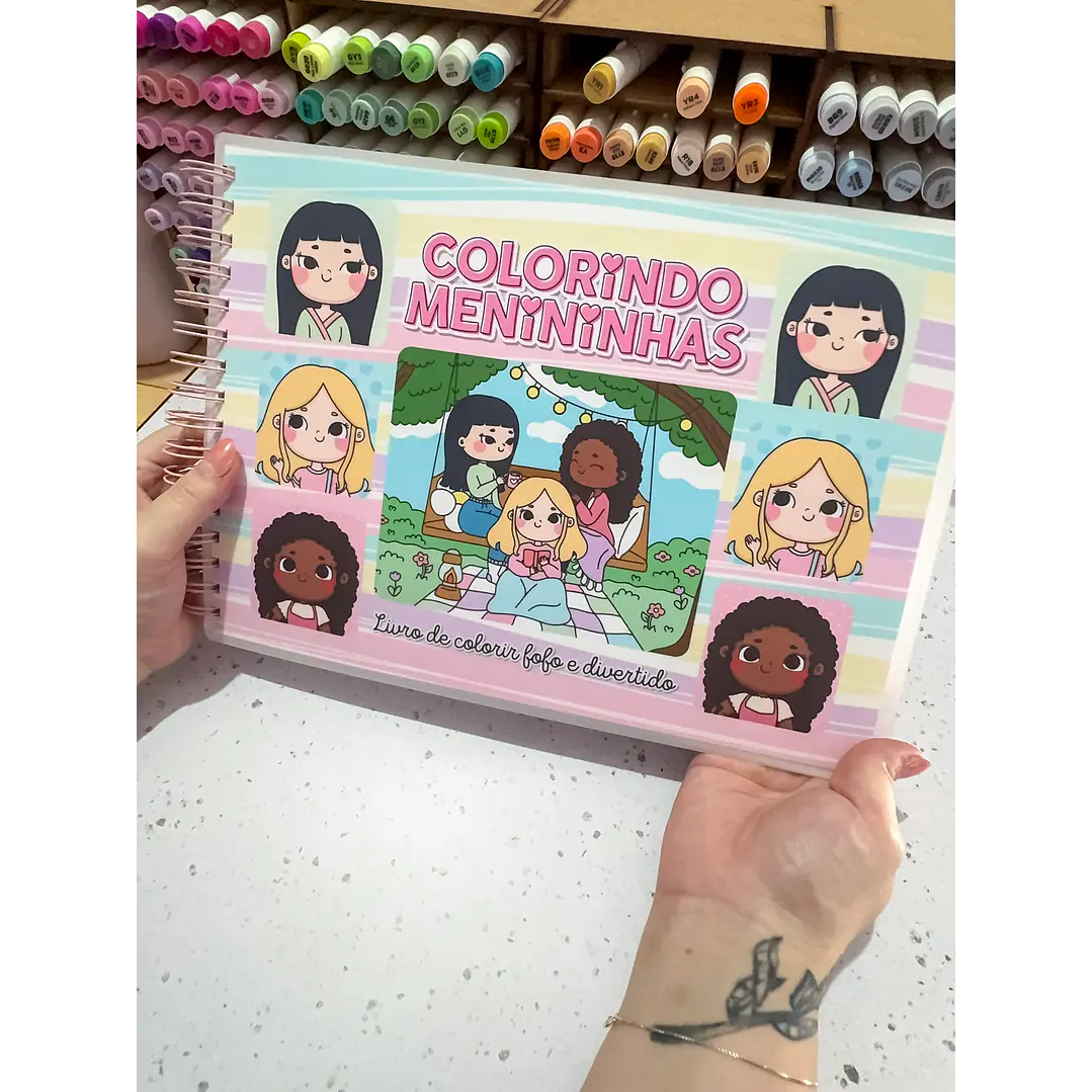 Kit Digital Livro de Colorir Colorindo Menininhas em Pdf 5