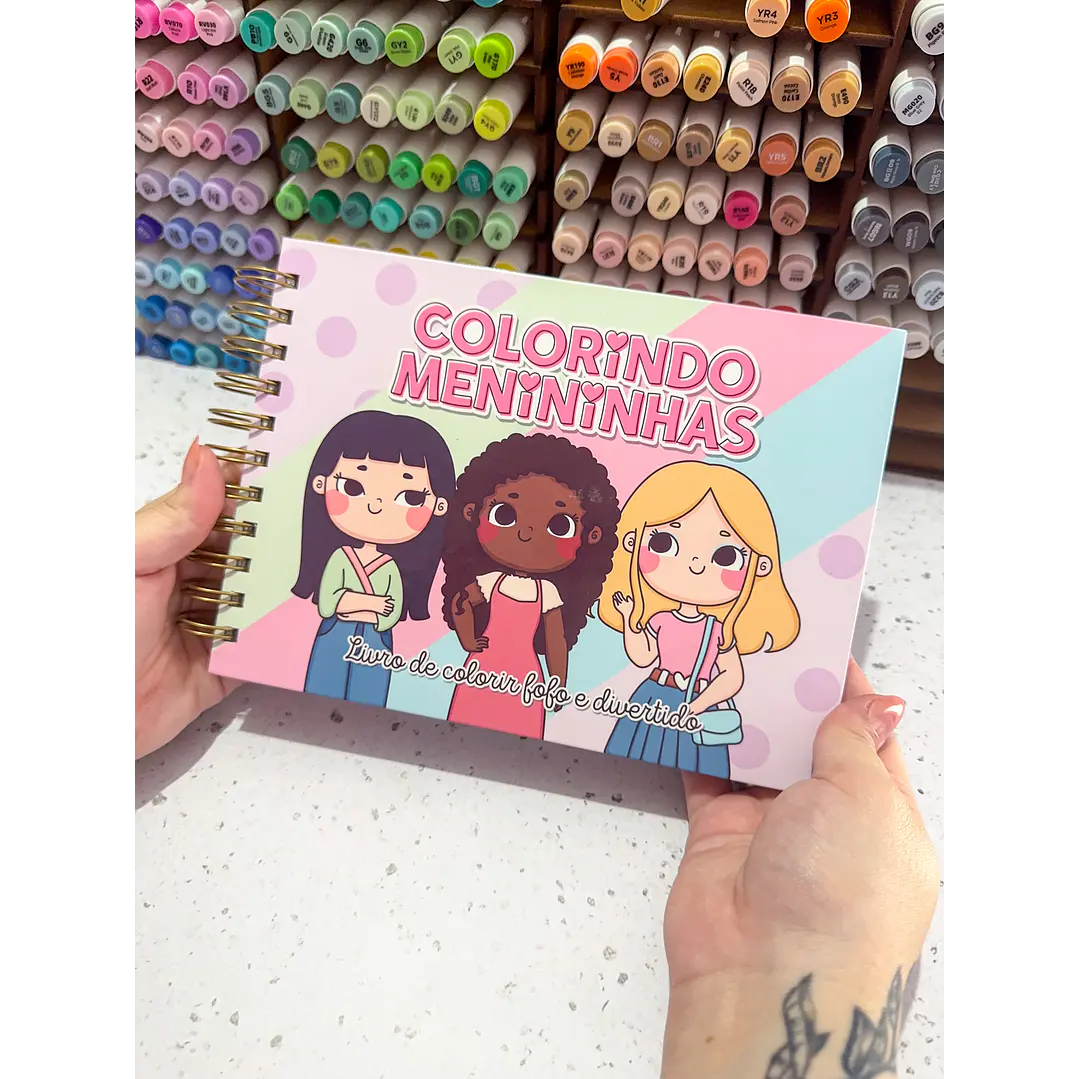 Kit Digital Livro de Colorir Colorindo Menininhas em Pdf 7