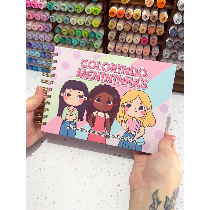 Kit Digital Livro de Colorir Colorindo Menininhas em Pdf 7