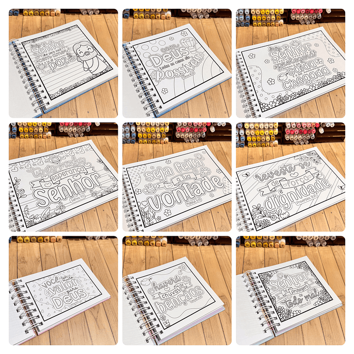 Kit Digital Livro de Colorir Versiculos Fofinhos em Pdf 2