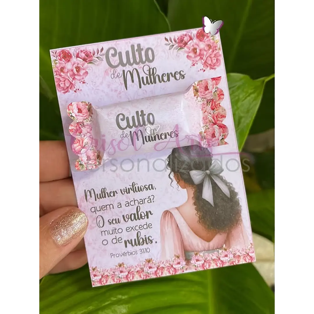 Card Mulher que Ora Afro Negra Arquivo de Corte em PNG e PDF para Baixar 1