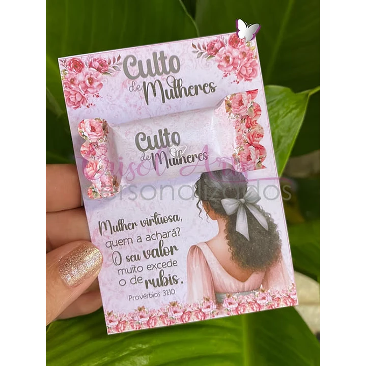Card Mulher que Ora Afro Negra Arquivo de Corte em PNG e PDF para Baixar 1