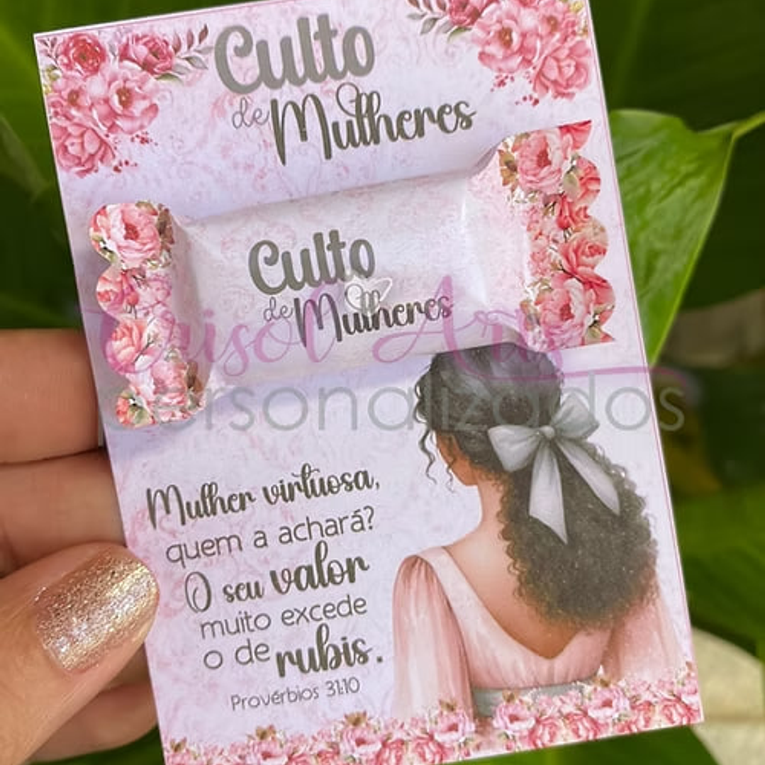 Card Mulher que Ora Afro Negra Arquivo de Corte em PNG e PDF para Baixar 1