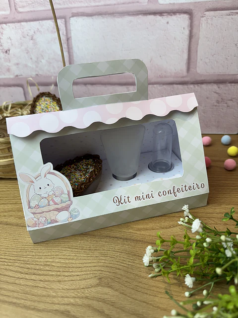 Maleta Triangulo mini confeiteiro Páscoa Cristã Arquivo de Corte em PNG e PDF para Baixar