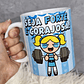 3 Artes Caneca Seja Forte e Corajosa Academia - Meninas Super Poderosas Arquivo Jpg   - Thumbnail 3