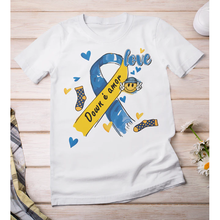 7 Artes para Camisa Sindrome de Down em Png  1