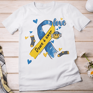 7 Artes para Camisa Sindrome de Down em Png 